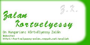 zalan kortvelyessy business card