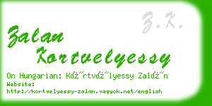 zalan kortvelyessy business card